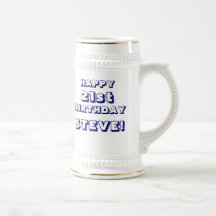21st födelsedagöl Stein för beställnings- lycklig Kaffe Koppar