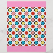 252__shellfish-paper-circles FÄRGRIK ROLIGT POLKAD Custom Flyer
