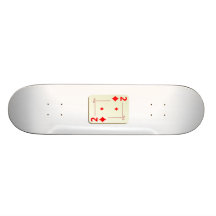 2 av diamanter som leker kortet skate deck