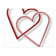 2hearts vykort