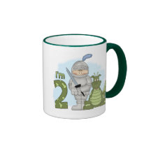 2nd födelsedag för drakeriddare kaffe kopp
