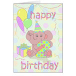 2nd Födelsedagelefant Hälsnings Kort