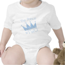 2nd födelsedagtshirts och gåvor för Prince Kröna