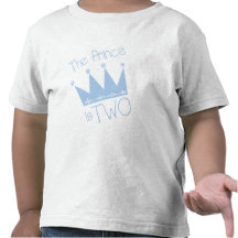 2nd födelsedagtshirts och gåvor för Prince Kröna