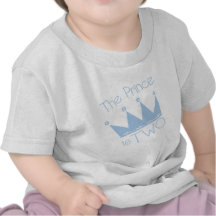 2nd födelsedagtshirts och gåvor för Prince Kröna