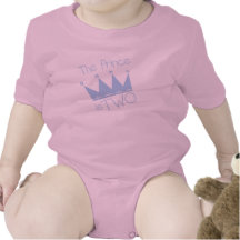 2nd födelsedagtshirts och gåvor för Prince Kröna