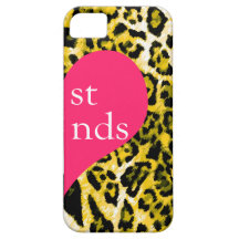 311 bästa vän gulnar Leopardrätsidan iPhone 5 Cover