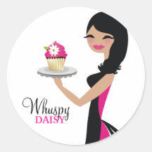 311-Daisy muffinen Cutie | vågigt brunett Klistermärken