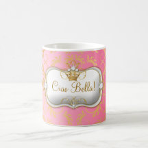 311 guld- gudomliga rosor för Ciao Bella bleknar Kaffe Mugg