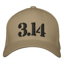 3,14 Pi broderad hatt