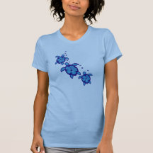 3 blåttHonu sköldpaddor T Shirts