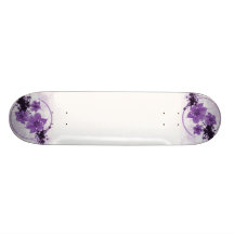 3 nätt blommor - lilor skateboard