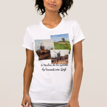 3 olika kvarn för Van Gogh vintagearkitektur Tee Shirts