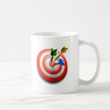 3D kasta sig BullsEYEkaffekoppen Kaffe Koppar