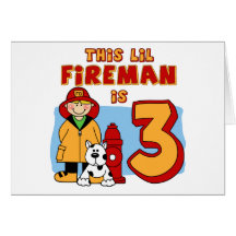 3rd födelsedag för Lil brandman Hälsnings Kort