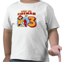 3rd födelsedag för Lil brandman T-shirt