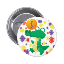 3rd Födelsedagalligator Nål