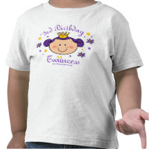 3rd Skjorta för födelsedagTwincess personlig T-shirt