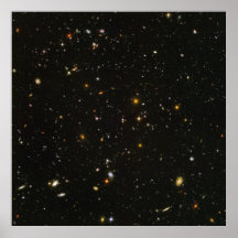 40" djup fältaffisch x40" (för max) HUDF Hubble Ul
