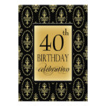 40th Födelsedagsfestpersonliginbjudan
