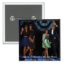 44th USA kvadrerar den presidents- familjen knäppa Knapp