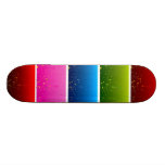4 blom- bakgrundsbaner för fri vektor skate deck