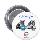 4 för omvalet för 44 Obama knäppas mer Pins