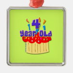 4e födelsedagen 4 år. Gammalt Juldekoration