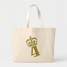 4e födelsedagen - numrera - fyra tote bags