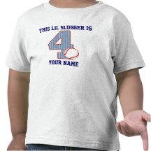 4e födelsedagenbaseball tee shirt