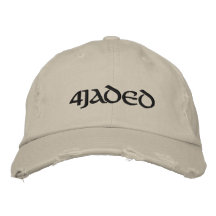 4Jaded broderad hatt lätt