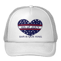 4TH AV den JULI BBQ-KUNGEN HATHat Trucker Keps