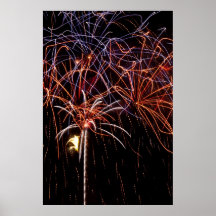 4th av Juli fyrverkeri Print
