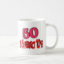 50 är 5 perfekta 10s (ROSOR) Mugg