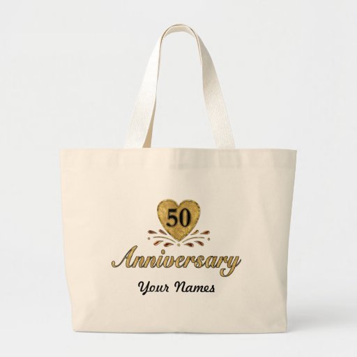 50th årsdag - guld tote bag