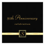 50th årsdag - klassikerMonograminbjudningar