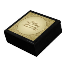 50th Bröllopsdaggåvan boxas Smyckeskrin