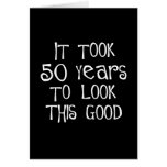 50th födelsedag, 50 år som ser denna bra! kort