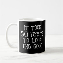 50th födelsedag, 50 år som ser denna bra! kaffe muggar