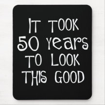 50th födelsedag, 50 år som ser denna bra! mus matta