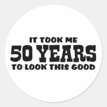 50th Födelsedag Klistermärke