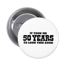 50th Födelsedag Knapp