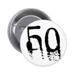 50th Födelsedag Knappar