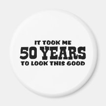 50th Födelsedag Magneter