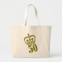 50th födelsedag - numrera - femtio tygkasse
