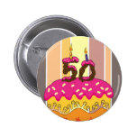 50th Födelsedagen klämmer fast emblem för att matc Knapp Med Nål