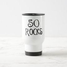 50th födelsedaggåvor, 50 STENAR Kaffe Koppar