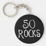50th födelsedaggåvor, 50 STENAR Nyckel Ringar