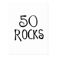 50th födelsedaggåvor, 50 STENAR Vykort