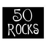 50th födelsedaggåvor, 50 STENAR Vykort